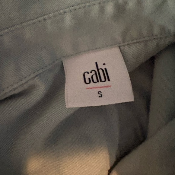 $128 Cabi Light Blue Button-Up Romper - Picture 6 of 7